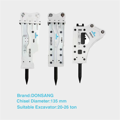 20 Tons 25 Tons Excavator Hydraulic Hammer Breaker 135mm Wide Hydraulic Rock Hammer HB20G