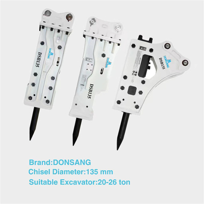 20 Tons 25 Tons Excavator Hydraulic Hammer Breaker 135mm Wide Hydraulic Rock Hammer HB20G