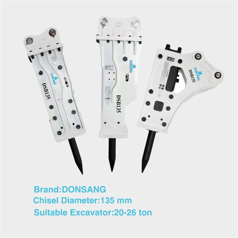 20 Tons 25 Tons Excavator Hydraulic Hammer Breaker 135mm Wide Hydraulic Rock Hammer HB20G